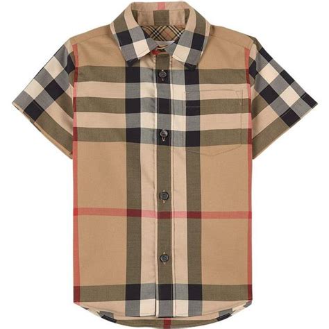 burberry 40584651|Check Stretch Cotton Shirt in Archive beige .